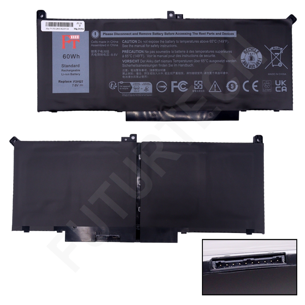Laptop Battery best price Battery Dell Latitude 7280 7480 7490 4-Cell 60Wh | F3YGT 7.6V