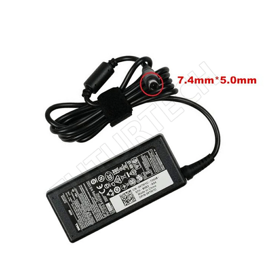 Laptop Adapter best price Used Adapter Dell 19v5-3a34 | Center Pin-65w (7.4*5.0) ORG