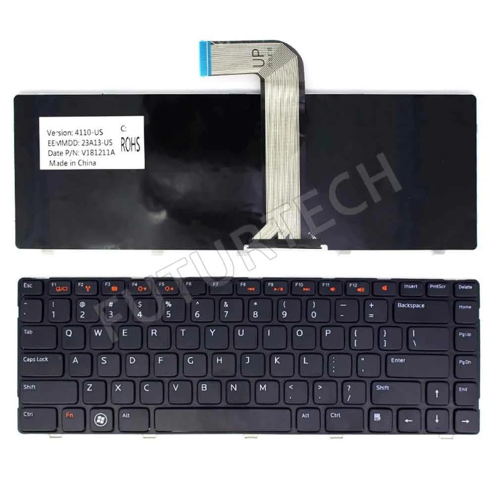 Laptop Keyboard best price Keyboard Dell n4110 m4110 n4050 m4040 E3330 | Black (US)
